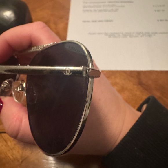 Chanel Pilot Interlocking CC Logo Sunglasses - Picture 8 of 9